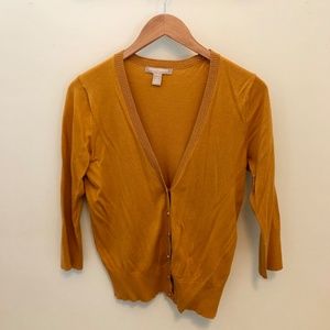Dark mustard cardigan-M. **Banana Republic**